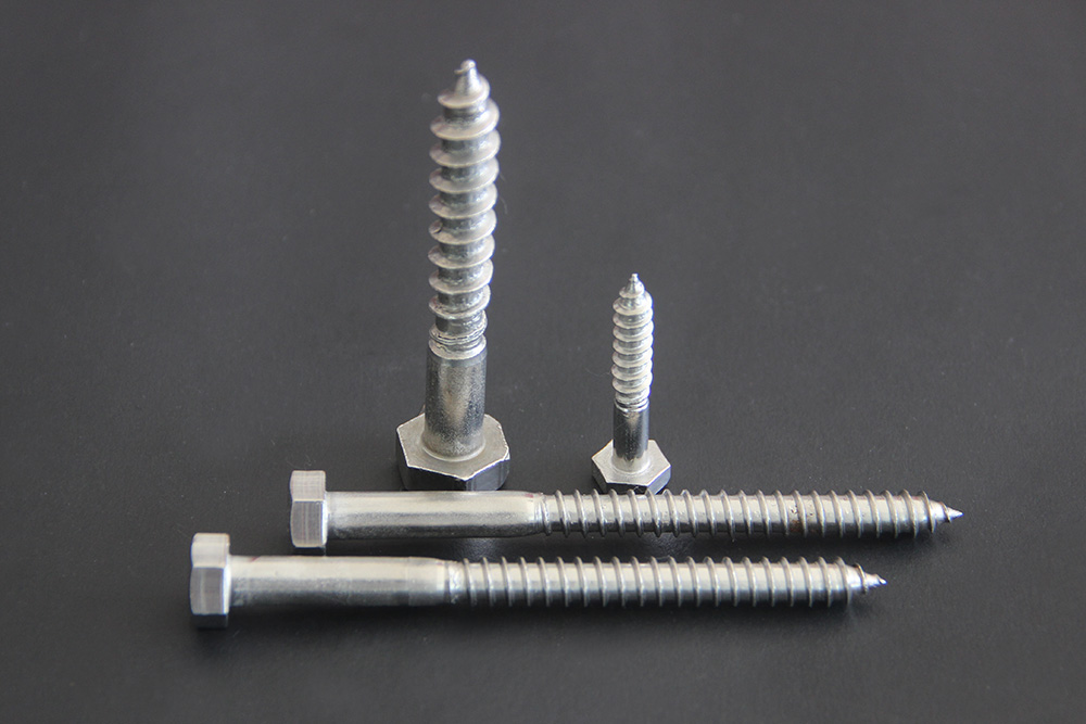 Hex head wood screws 